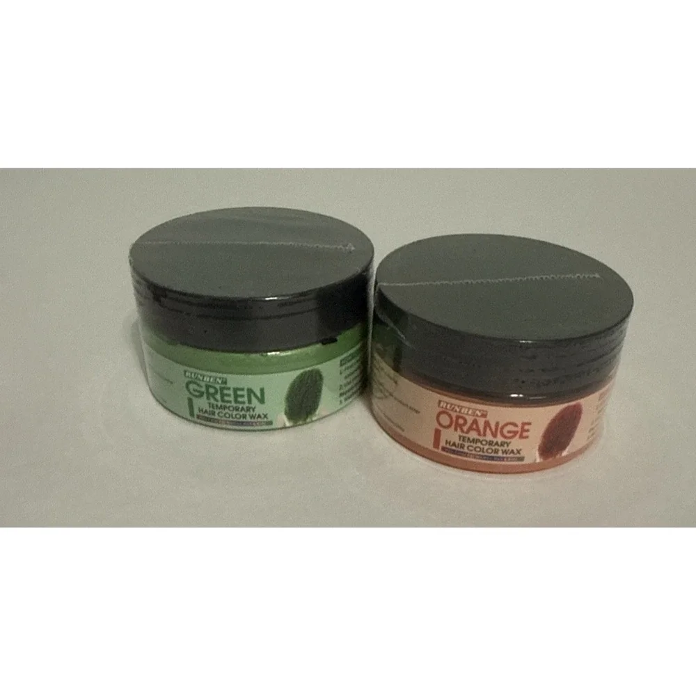Lot of 6 Temporary Hair Color Wax Paste Red Blue Green Orange Blue‎ Purple NEW
